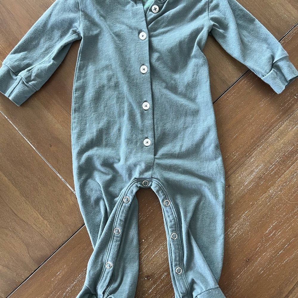 Kate Quinn Little Liam Blue Grey Footie